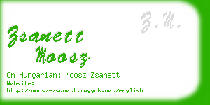 zsanett moosz business card